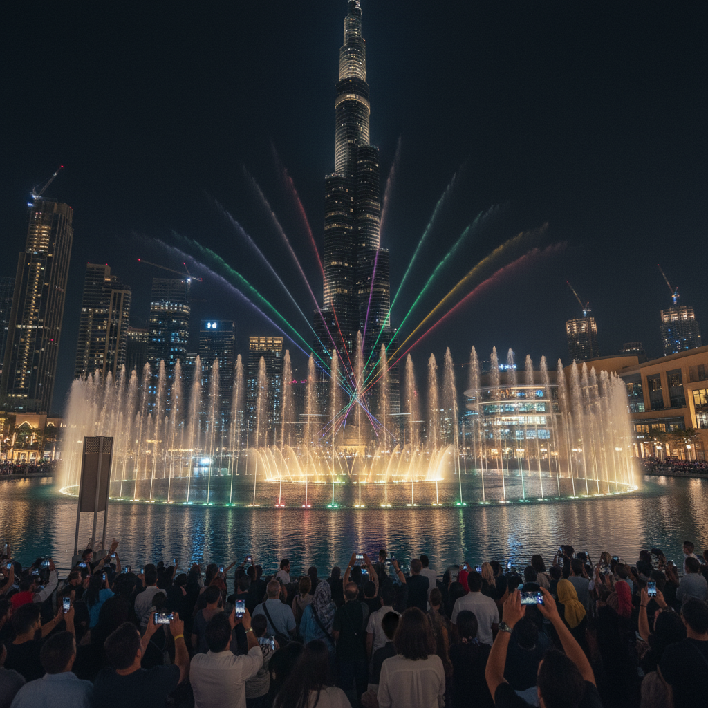 Dubai Fountain Reopening